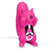 Squirrel 10 Function each end, Clitoral Sucking Massager Silicone PINK